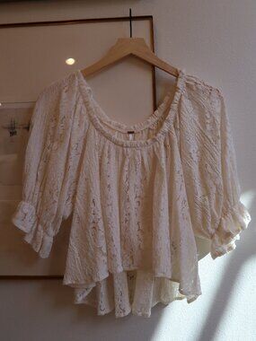 Free People Stacey Lace Top